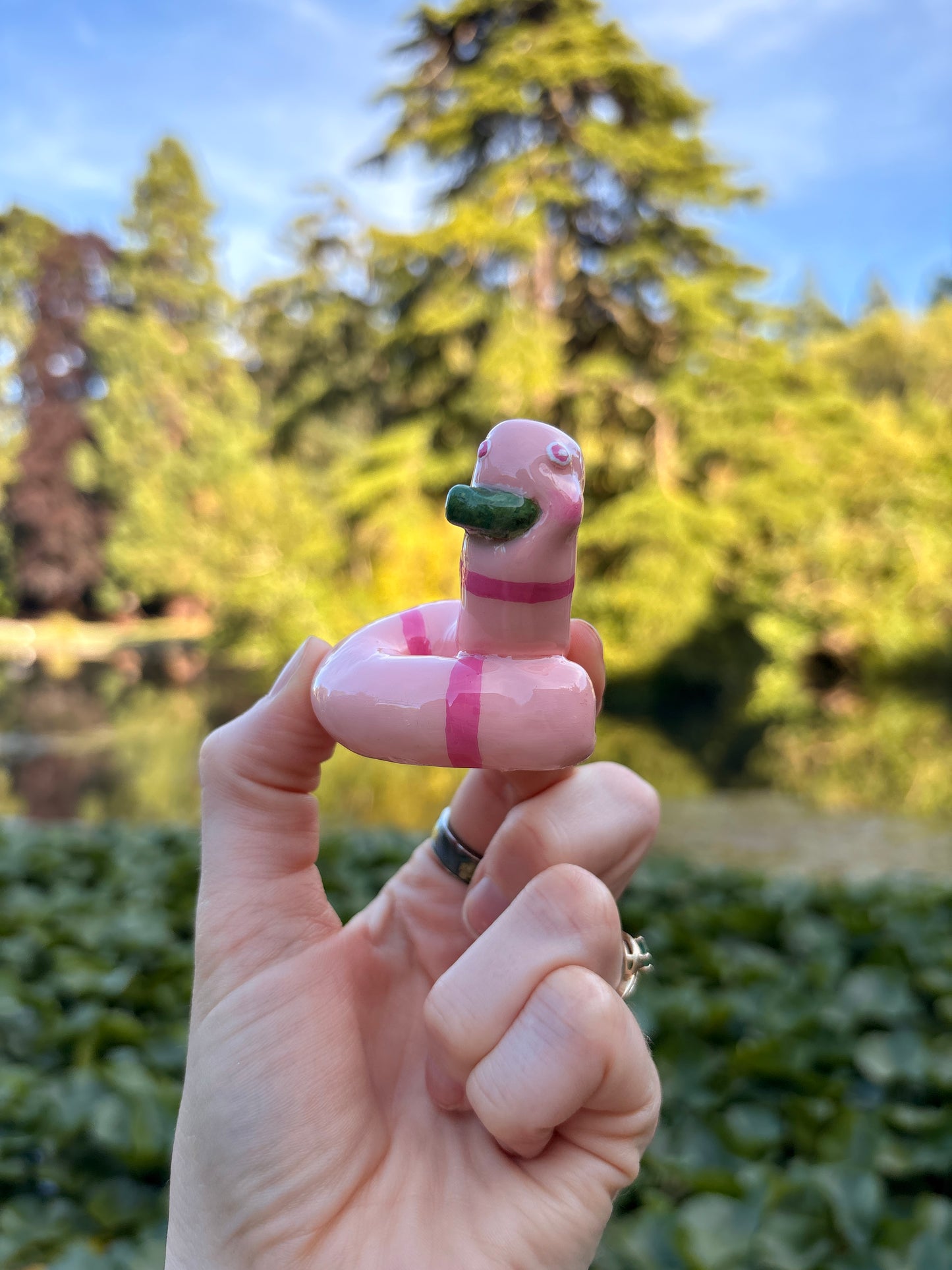 WORM EATING A PICKLE