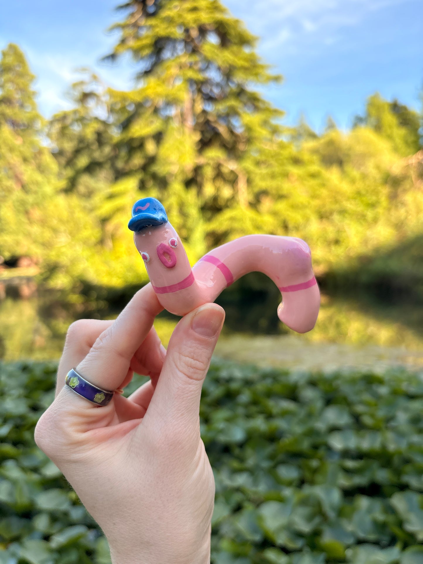 WORM CAUGHT WITH HIT PANTS DOWN