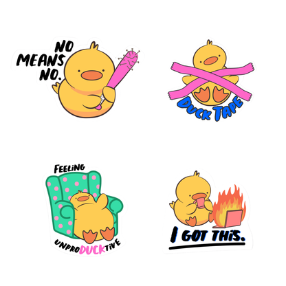 PixelPop™ Diamond Art Sticker Pack — Zero Ducks Given
