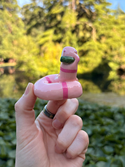 WORM EATING A PICKLE