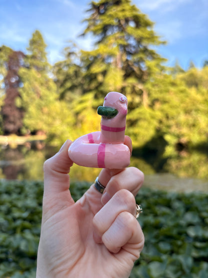 WORM EATING A PICKLE
