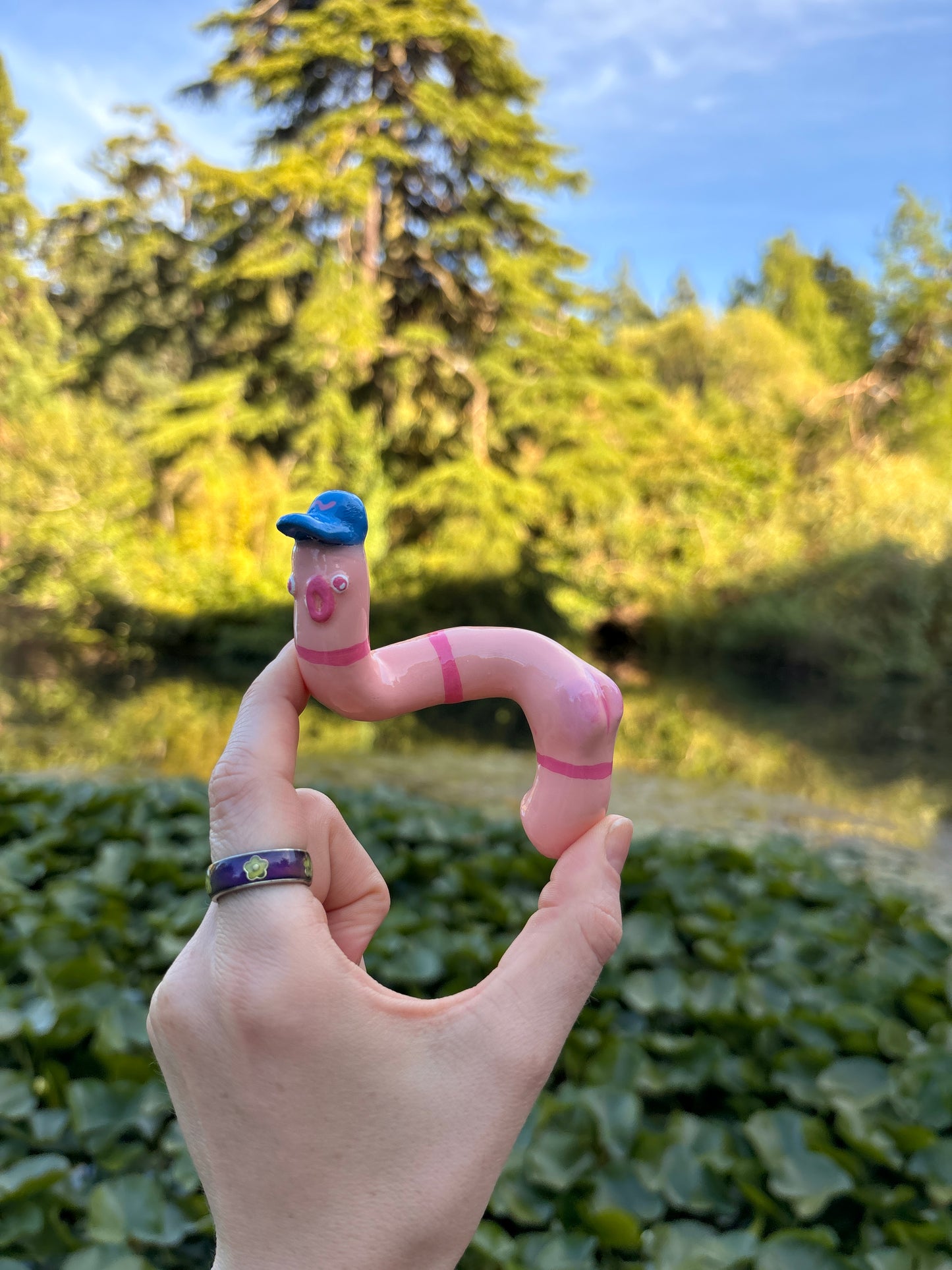 WORM CAUGHT WITH HIT PANTS DOWN