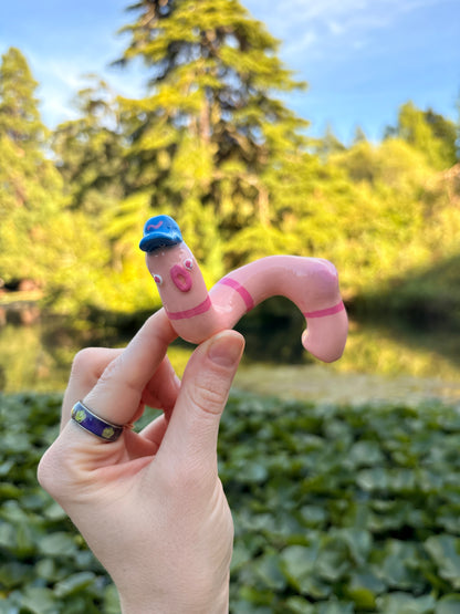 WORM CAUGHT WITH HIT PANTS DOWN