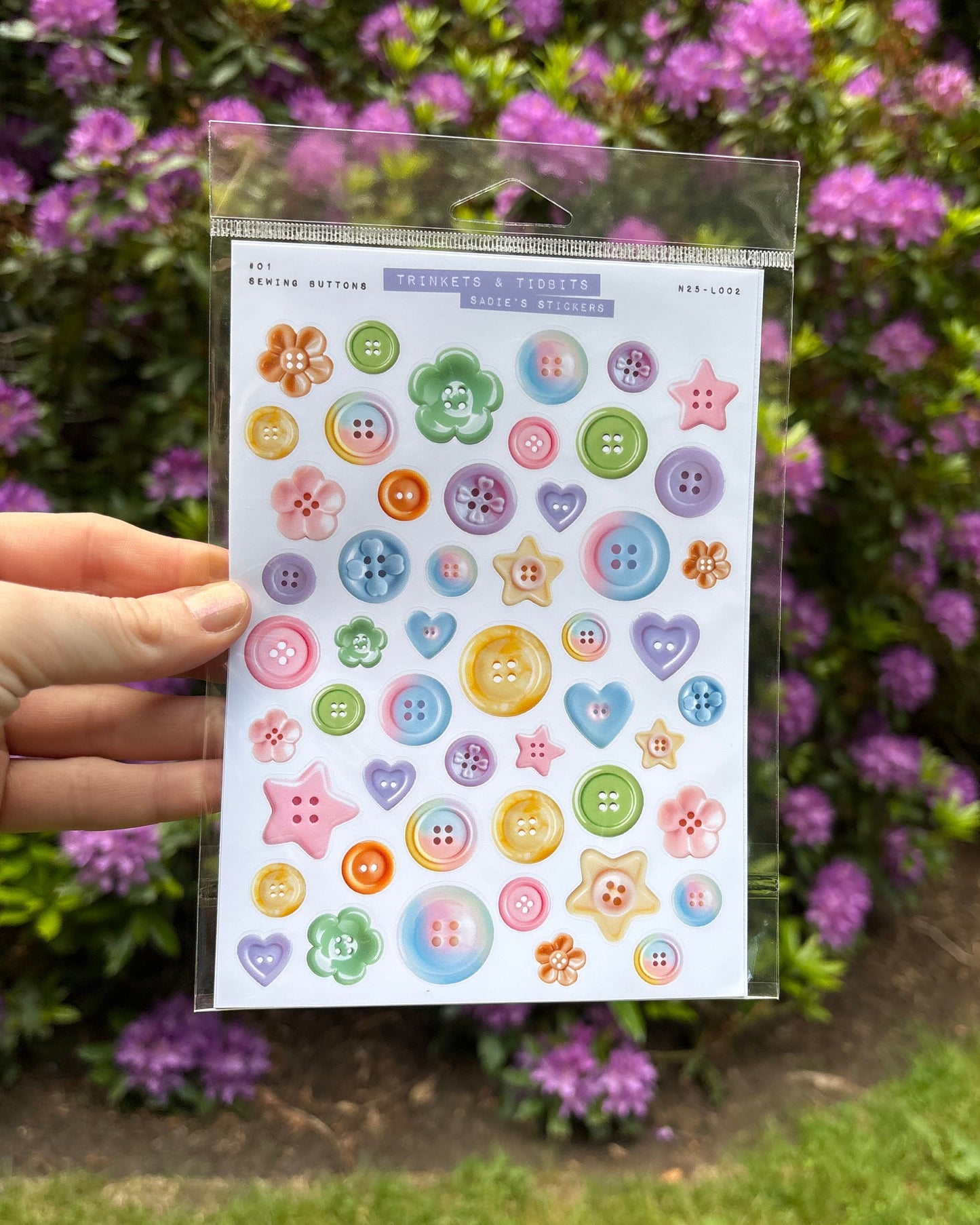 Sewing Buttons • Trinkets & Tidbits Sticker Sheet